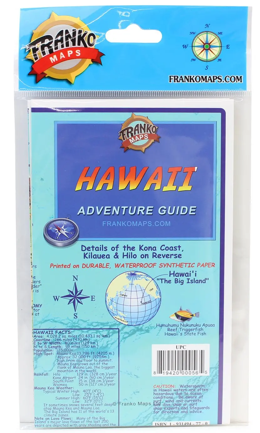 Franko Maps Hawaii Advendure Guide 1
