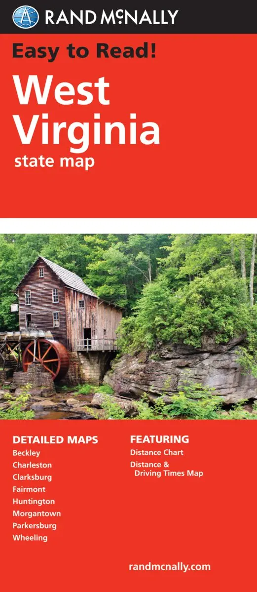 Easy To Read: West Virginia Rand Mcnally 1