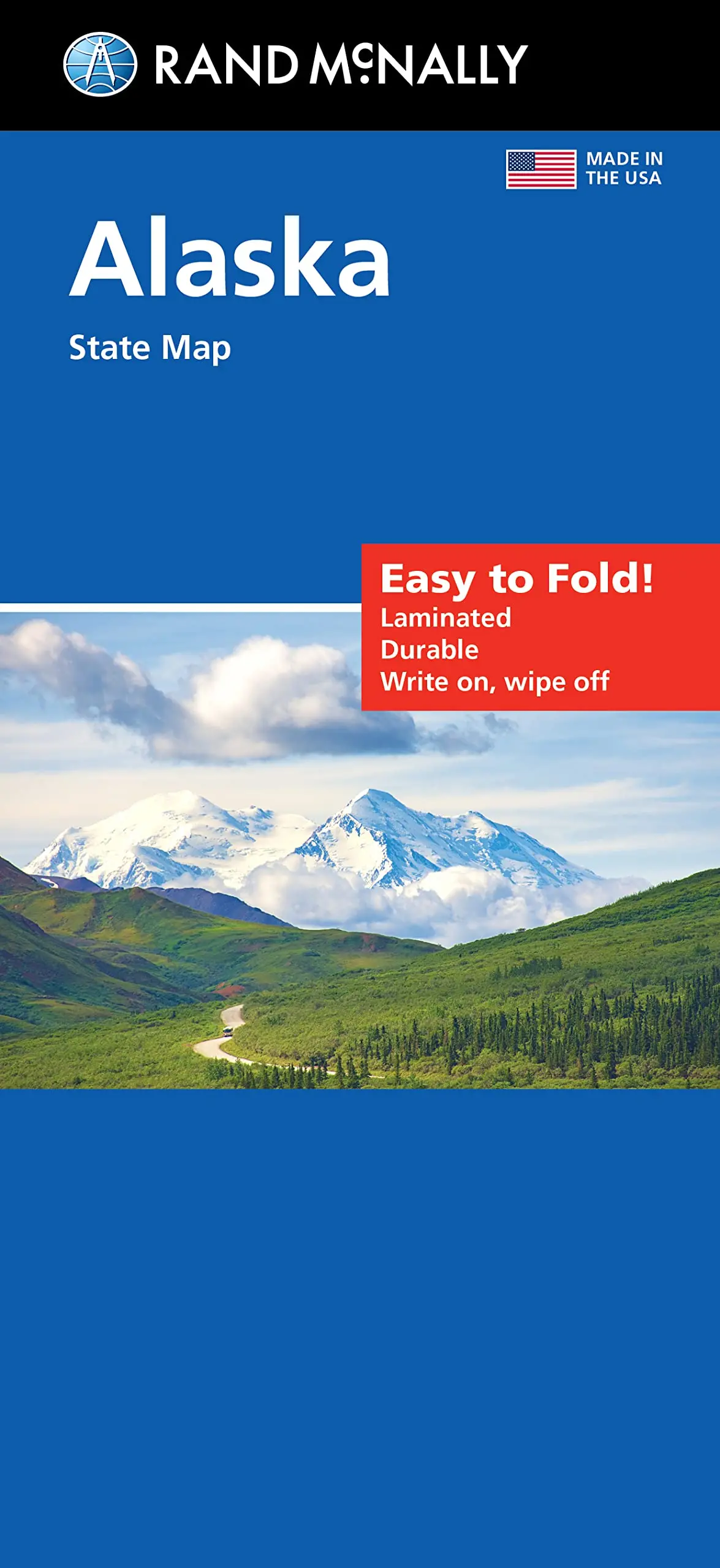 Rand Mcnally Easy To Fold: Alaska State Laminated Map 1