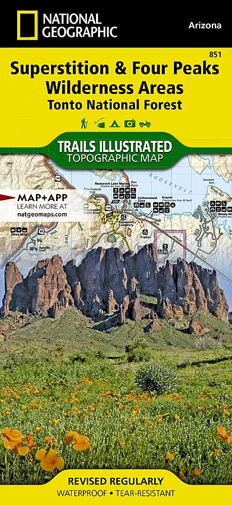 Superstition And Four Peaks Wilderness Areas, Tonto National Forest (Trails Illustrated Map, 851) 1