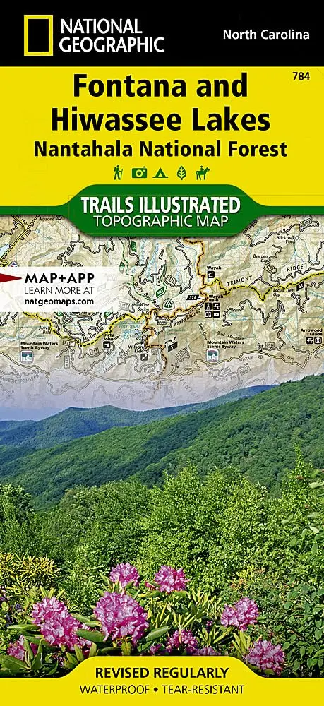Fontana And Hiwassee Lakes Map [Nantahala National Forest] (National Geographic Trails Illustrated Map, 784) [Map] National Geographic Maps - Trails Illustrated 1
