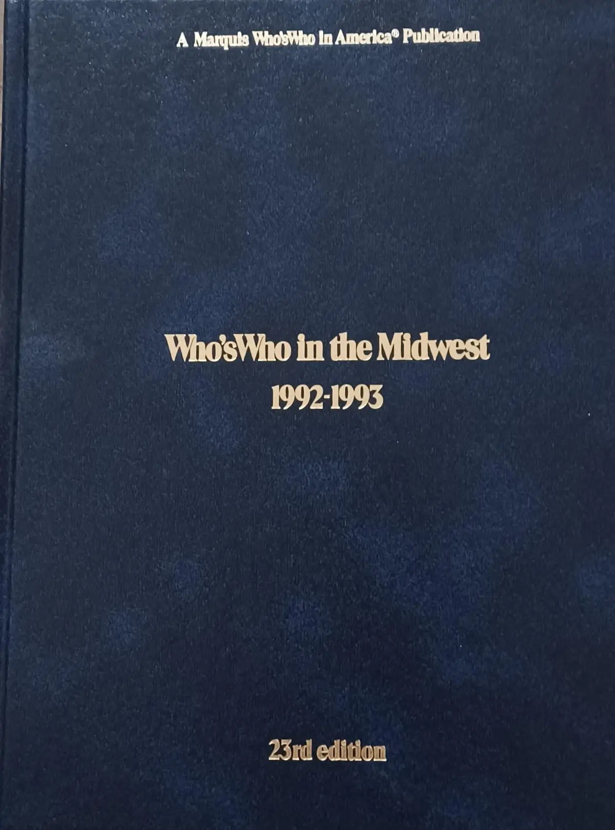 Who's Who In The Midwest, 1992-93 Unknown Author 1