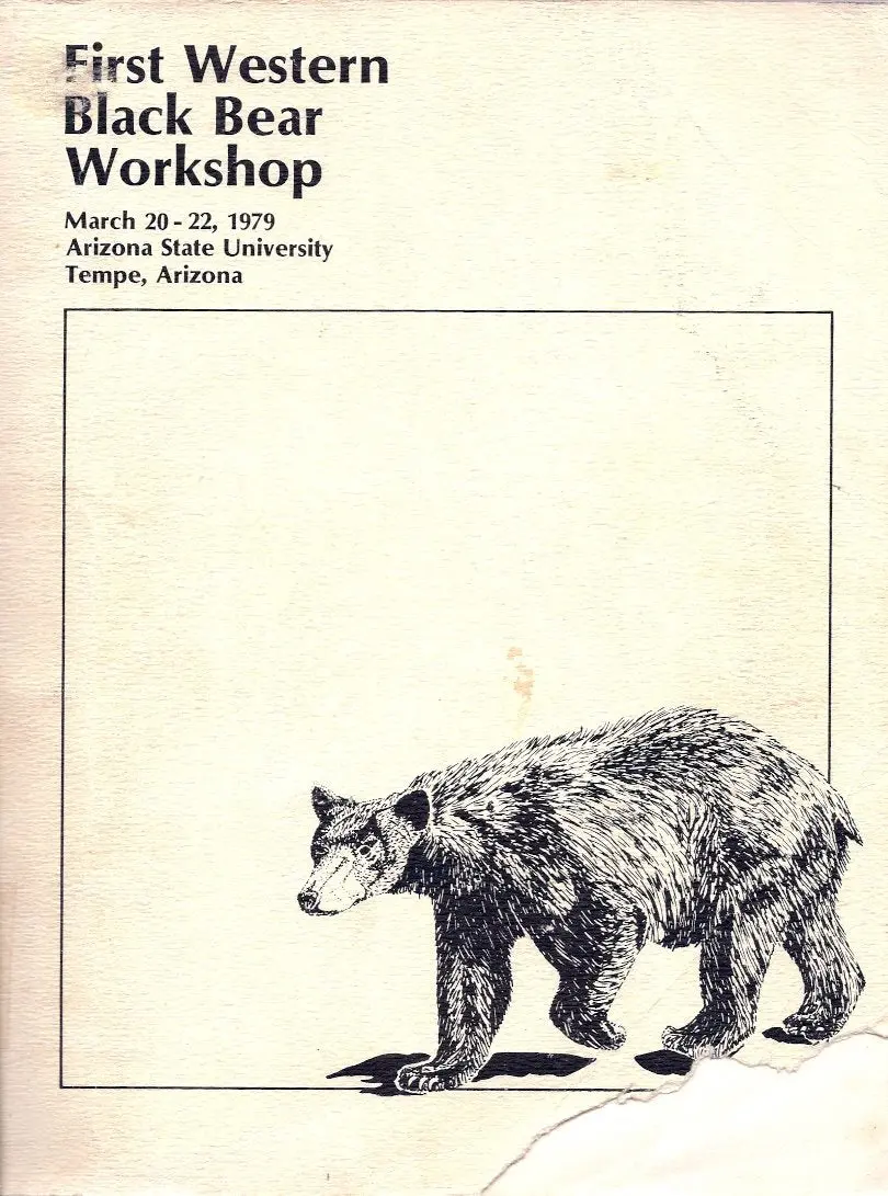 First Western Black Bear Workshop. March 20-22, 1979. Arizona State University, Tempe, Arizona. [Paperback] A. (Ed.) Lecount 1