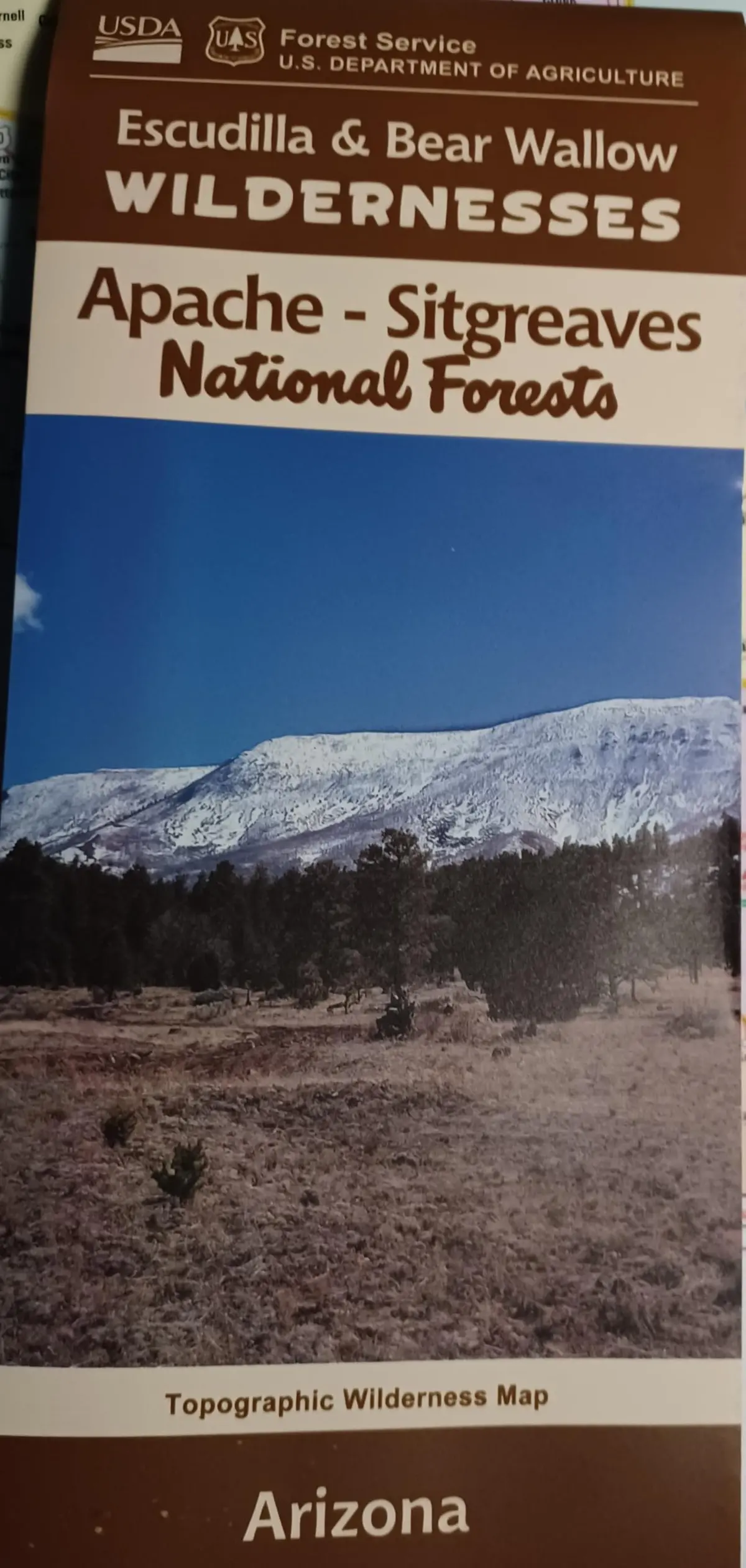 Escudilla & Bear Wallow Wilderness Map [Map] 1