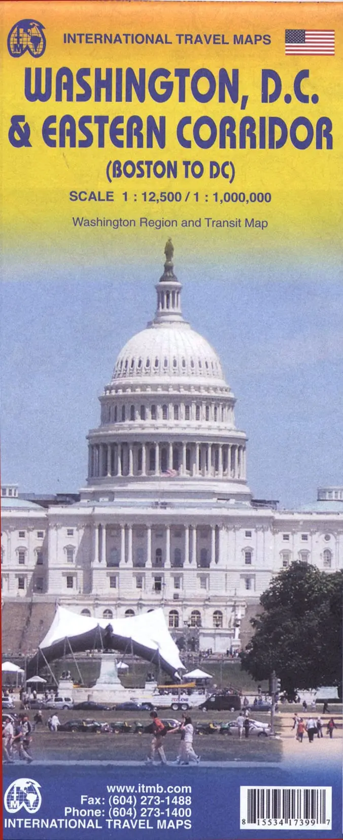 Washington D.C & Easern Corridor (From Boston To Dc) [Map] Itmb Publishing Ltd 1