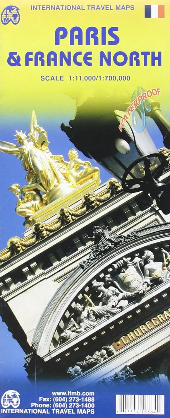 Paris & France North 1:11,000/1:700,000 (Archival - Like New) 1