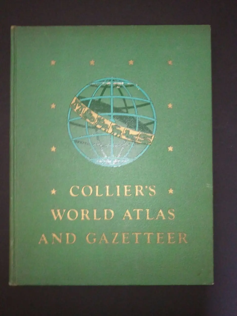 Collier's World Atlas And Gazetteer 1945 Hardcover Vintage Map Book Wwii Era [Unknown Binding] Unknown Author 1