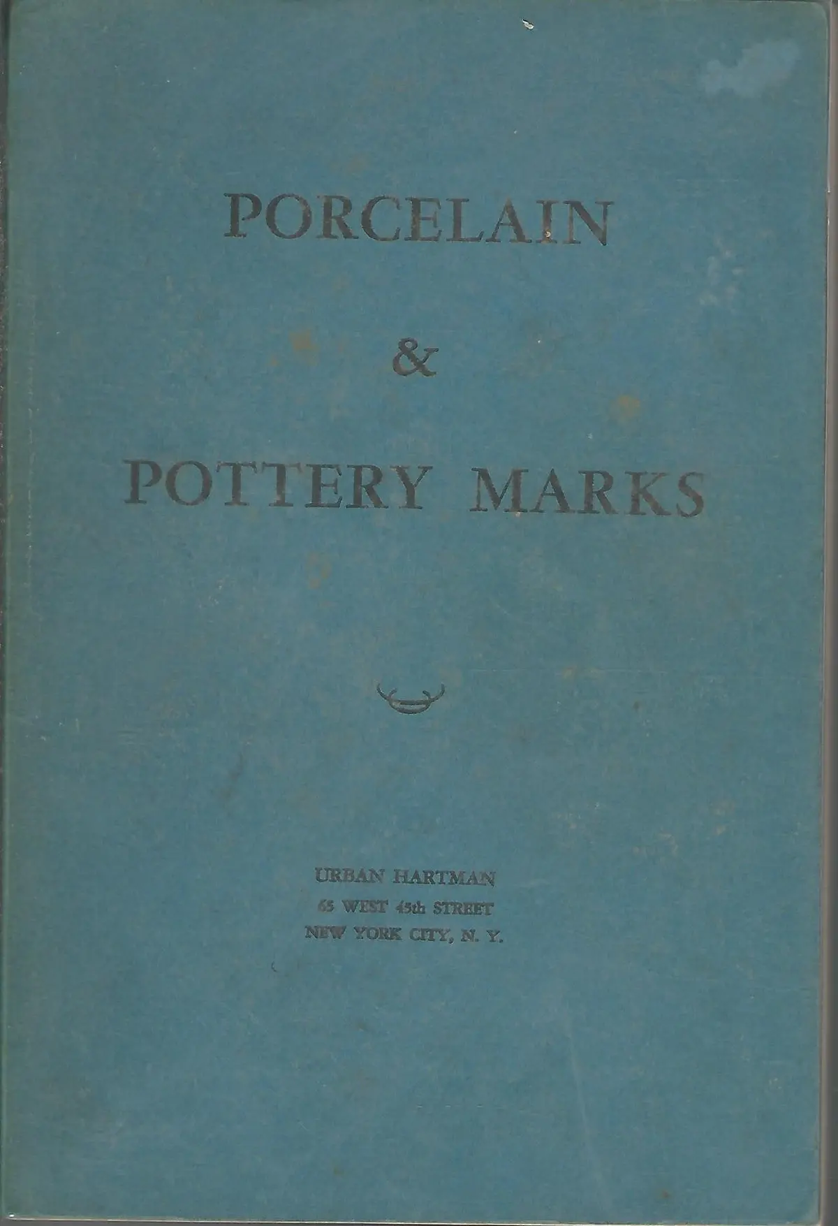 Porcelain & Pottery Marks Urban Hartman 1