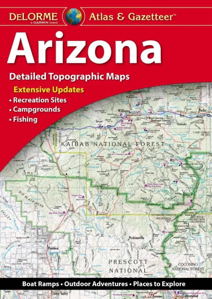 2018 Delorme Atlas & Gazetteer: Arizona Detailed Topographic Maps (Used - Acceptable) 1