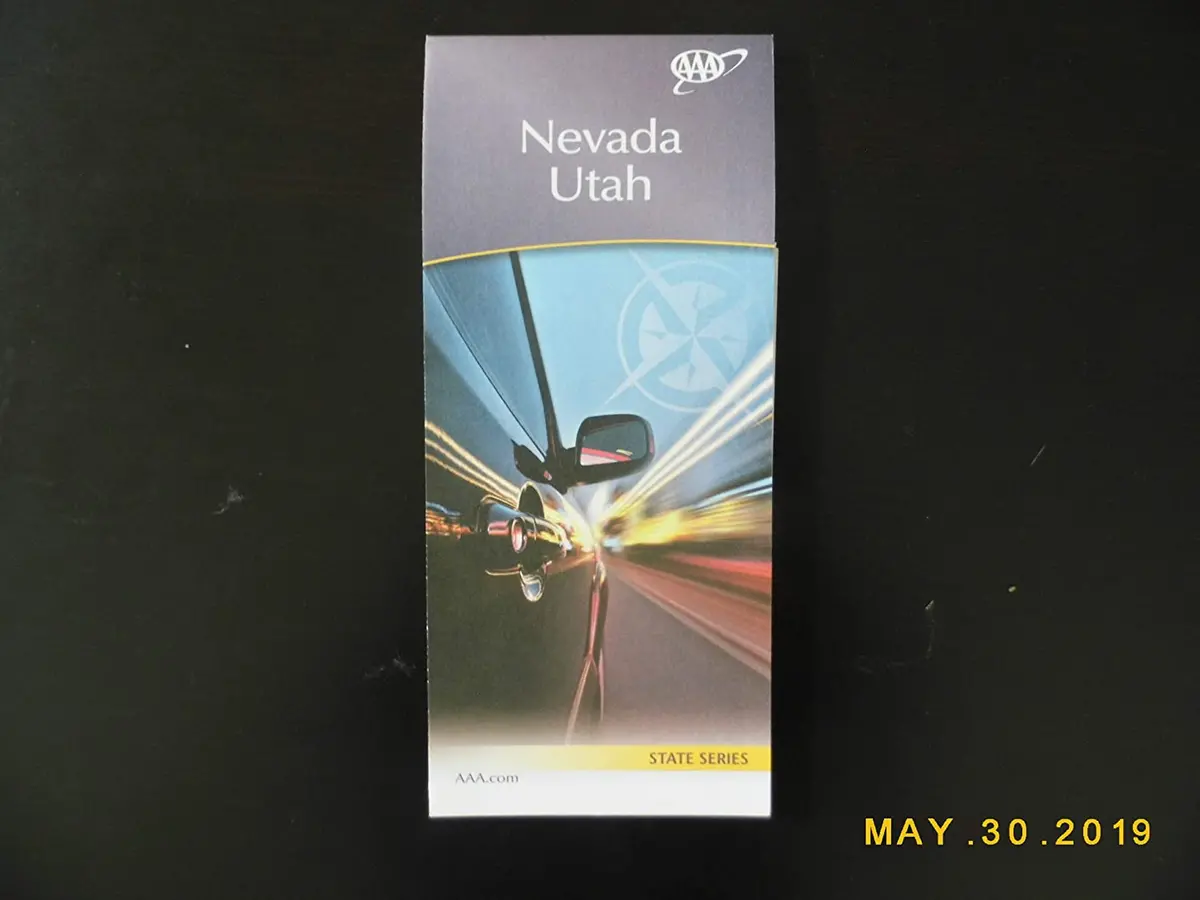 Aaa Nevada Utah State Series Map 1