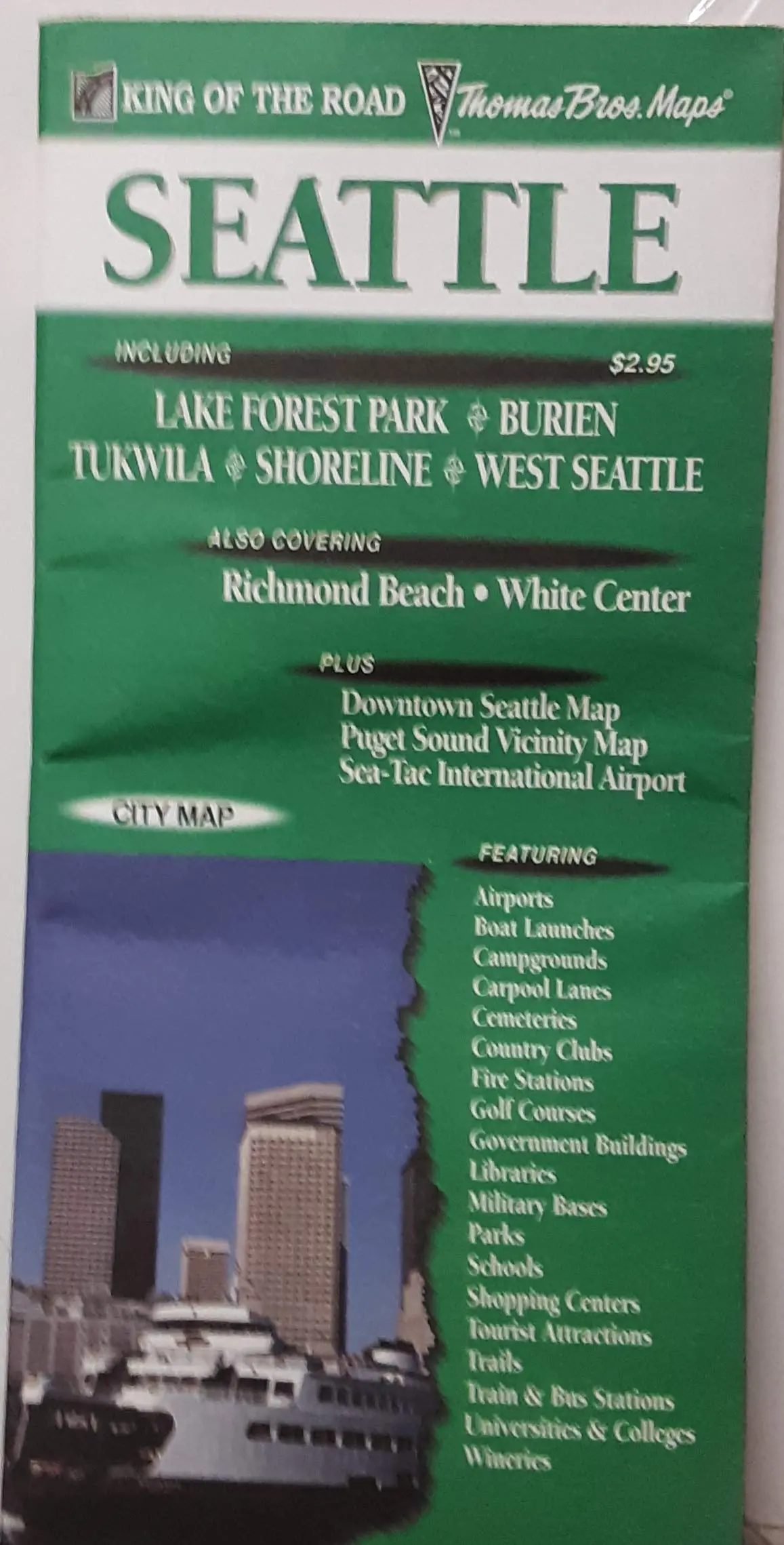 Seattle Map (Map Art Publishing, Usa Maps) [Map] 1