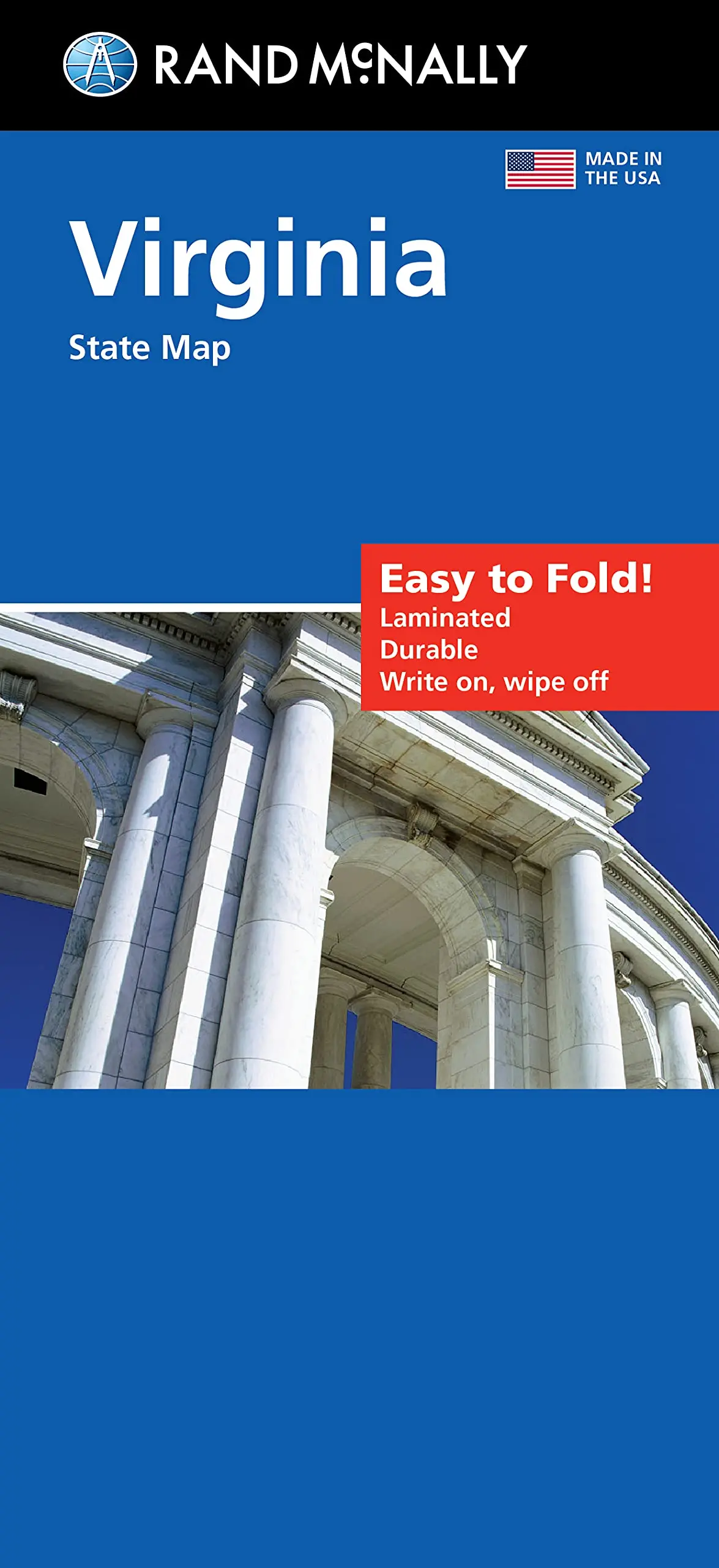 Easy To Fold! Virginia State Map 1
