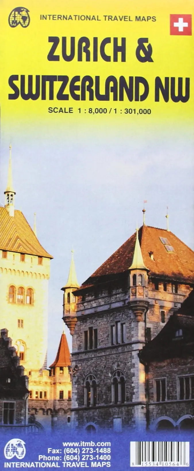 Zurich & Switzerland Nw Travel Reference Map [Map] Itmb Publishing Ltd 1