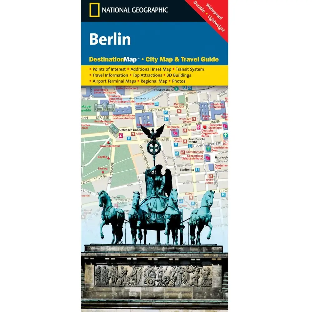 Berlin, Germany Destinationmap By National Geographic Maps 1
