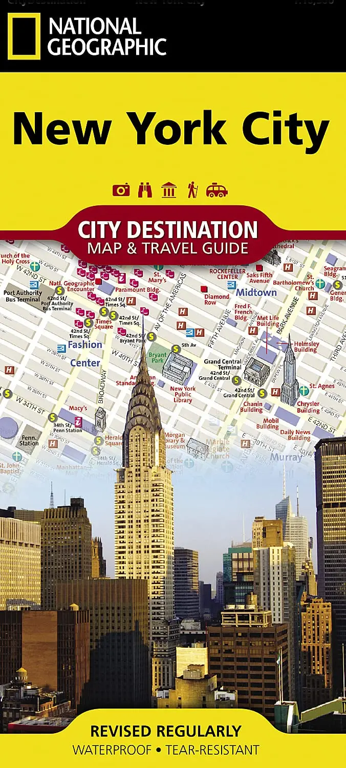 New York City Map (National Geographic Destination City Map) [Map] National Geographic Maps 1