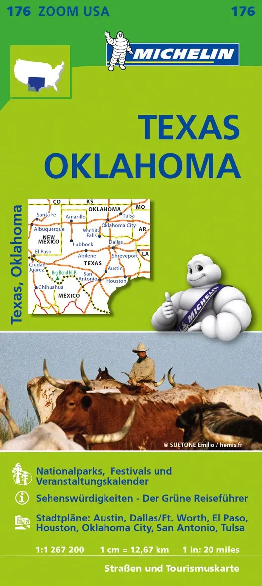 Michelin Zoomkarte Texas Oklah 1