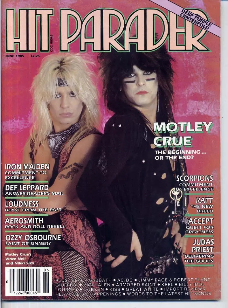 Hit Parader Magazine Motley Crue June 1985 C (Hit Parader Magazine) [Single Issue Magazine] 1