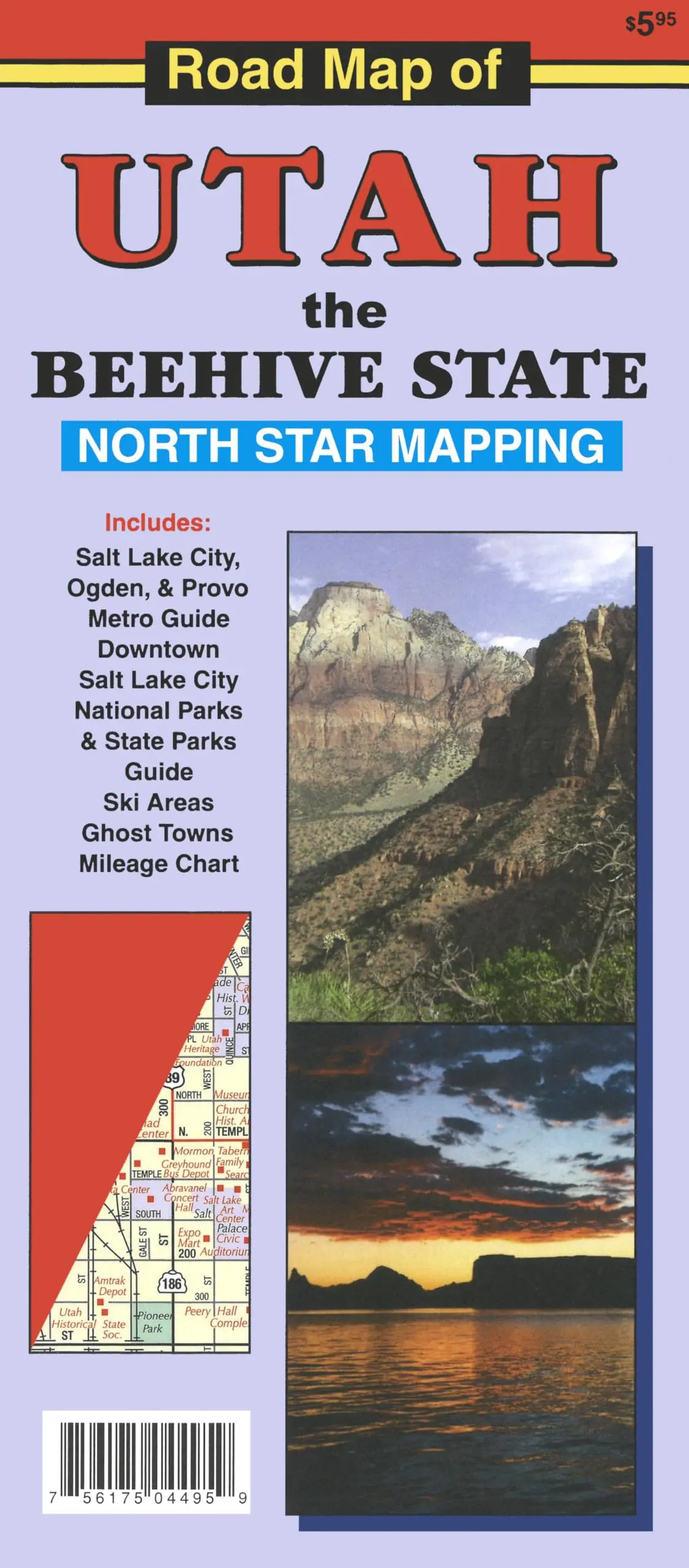 Road Map Of Utah, The Beehive State [Map] North Star Mapping 1