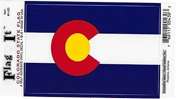 Colorado Flag Decal For Auto, Truck Or Boat 1