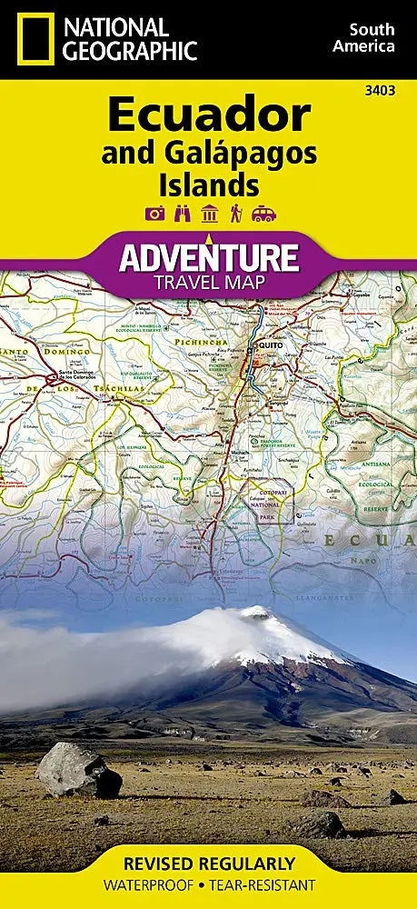 Ecuador And Galapagos Islands Map (National Geographic Adventure Map, 3403) [Map] National Geographic Maps - Adventure 1