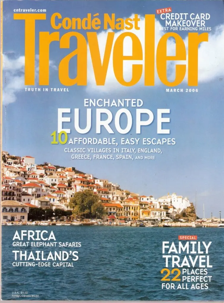 Conde' Nast Traveler March 2006 [Single Issue Magazine] 1