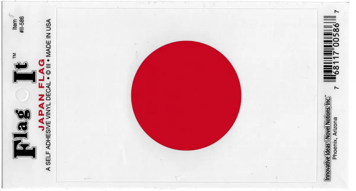 Flag-It Japan Decal For Auto, Truck Or Boat 1