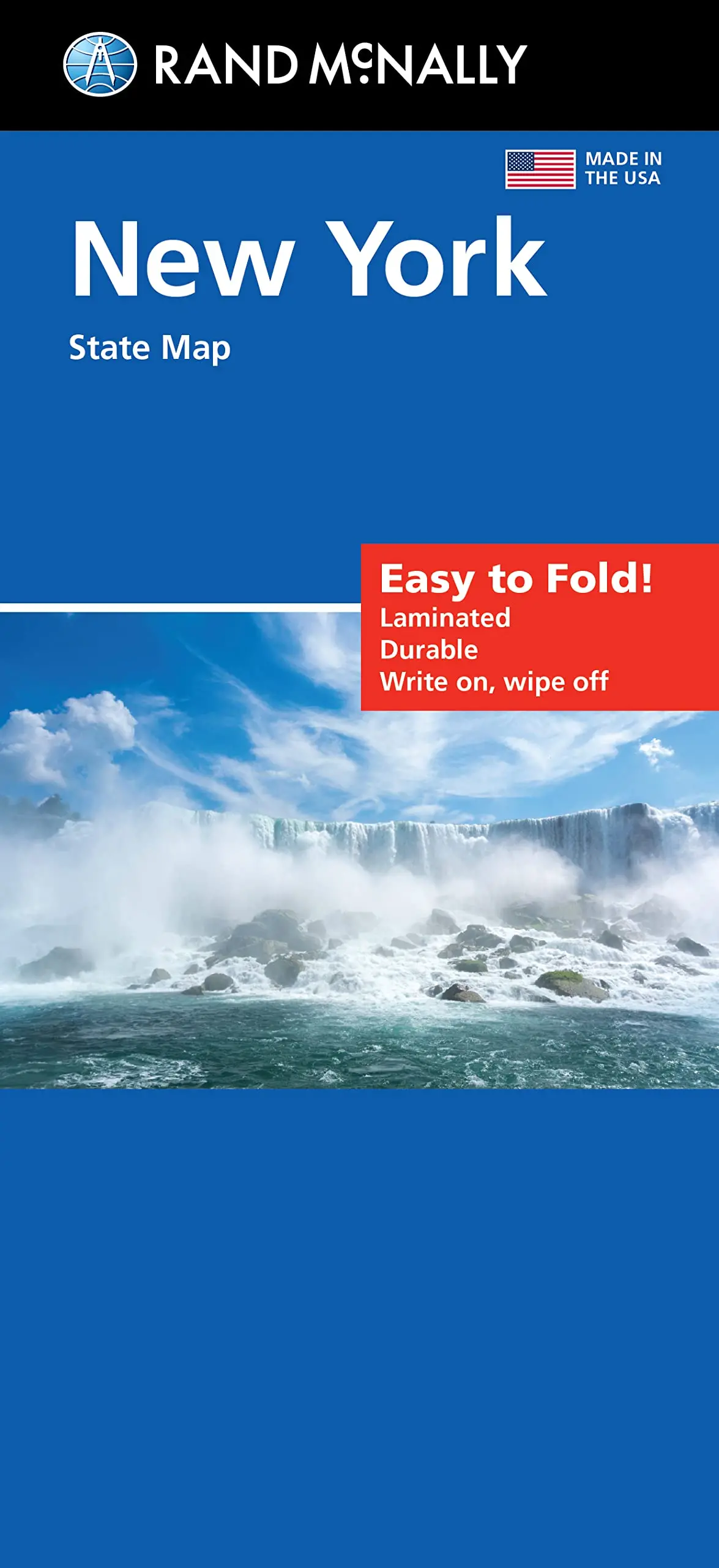 Rand Mcnally Easy To Fold: New York State Laminated Map 1