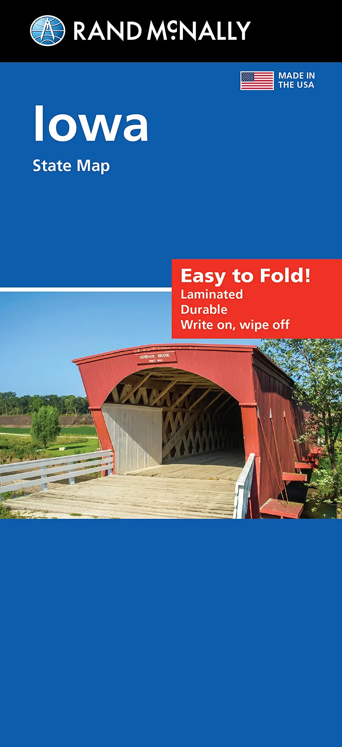 Rand Mcnally Easy To Fold: Iowa State Laminated Map [Map] Rand Mcnally 1