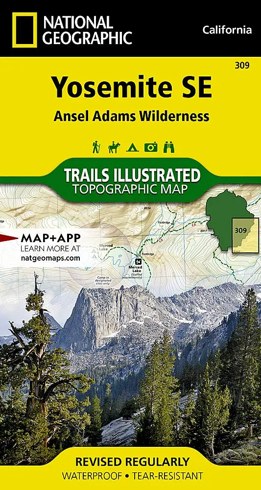 Yosemite Se: Ansel Adams Wilderness (National Geographic Trails Illustrated Map) (National Geographic Trails Illustrated Map, 309) [Map] National Geographic Maps - Trails Illustrated 1