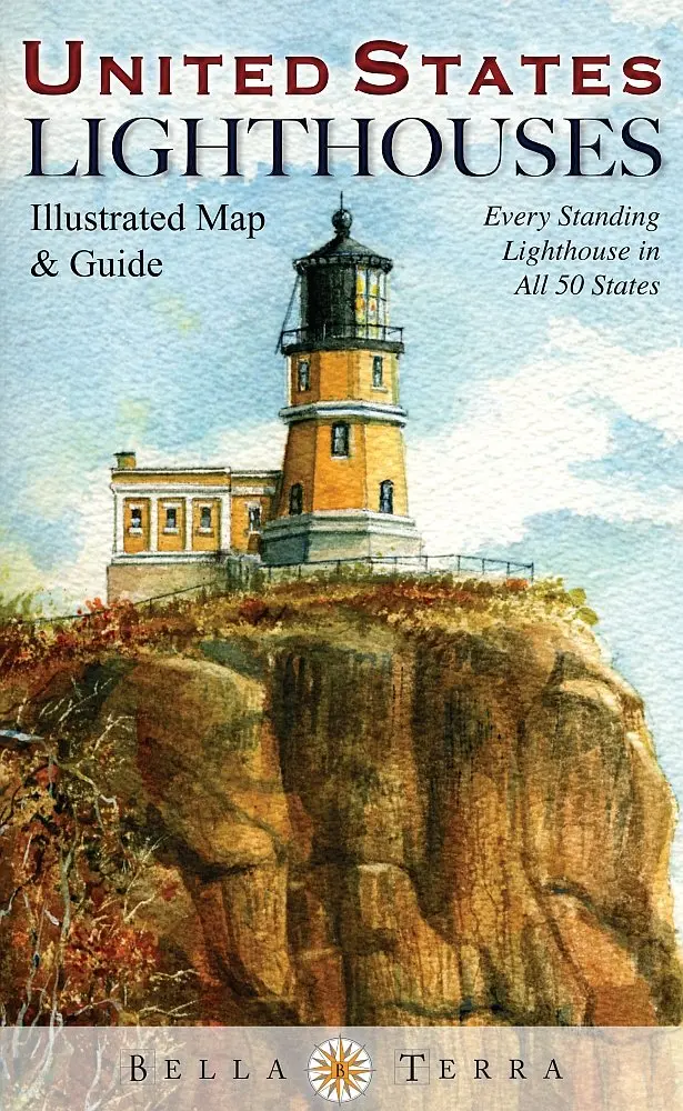United States Lighthouses: Illustrated Map & Guide [Map] Bella Stander; Gerald C. Hill (Cover); Jim Daviner; Diana Hertz; Peter M. Mason; Ken Matthew; James Mann; Stefanie Newman; Rob Thorpe; Journey Maps And Knoll Cartography 1
