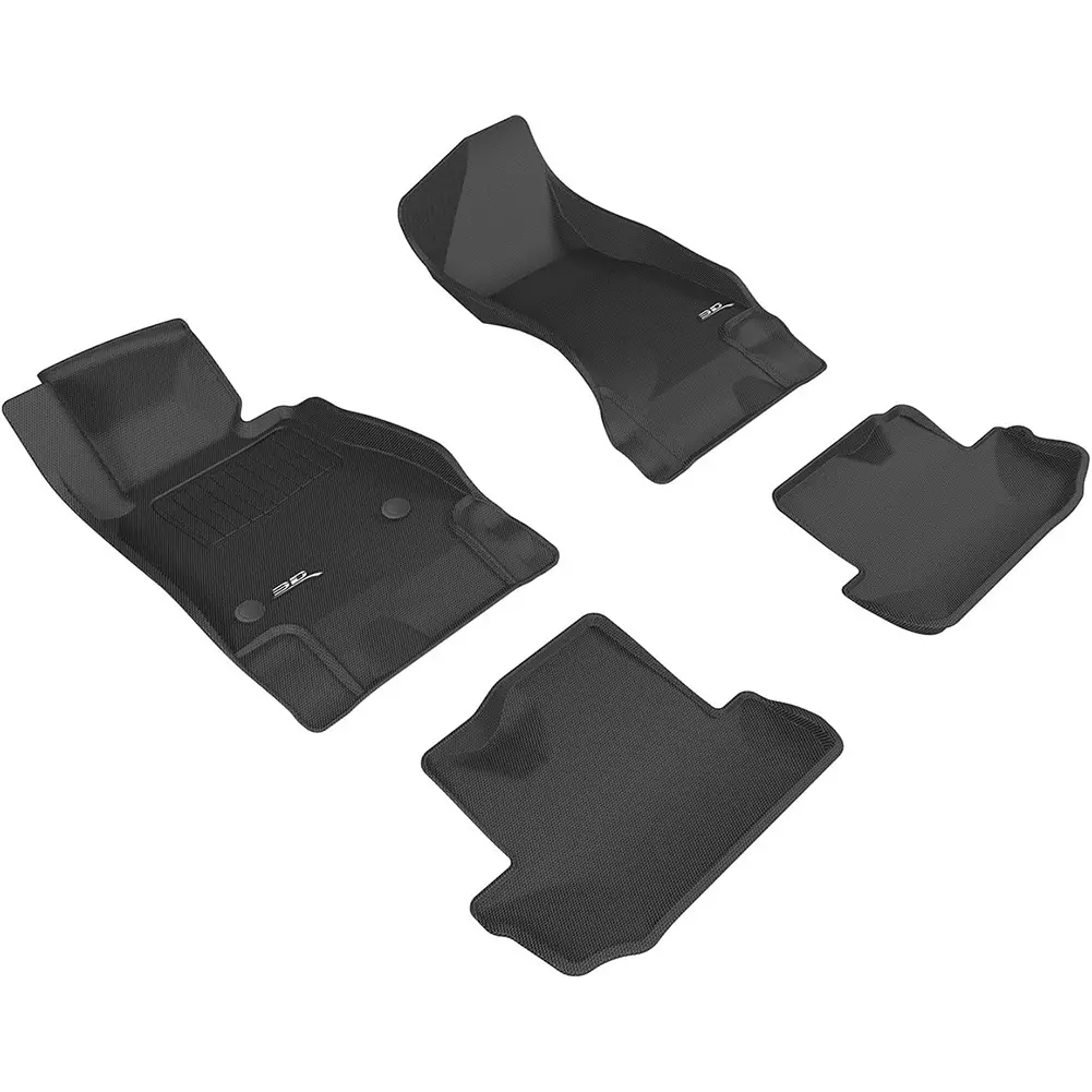 Camaro 3D Maxpider Kagu Floor Mats - Front & Rear Set : Black 2016-2023 1