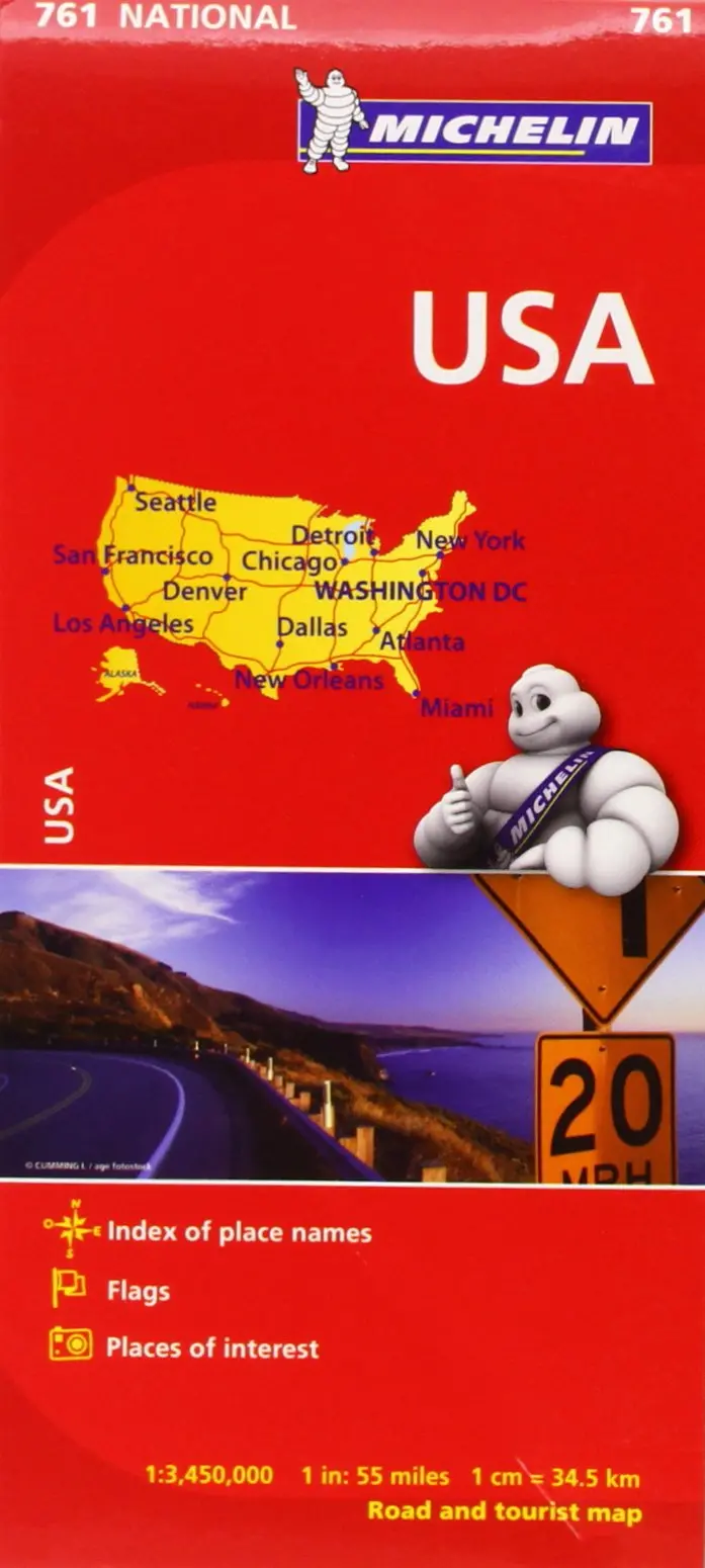Usa Road And Tourist Map (National 761) 1