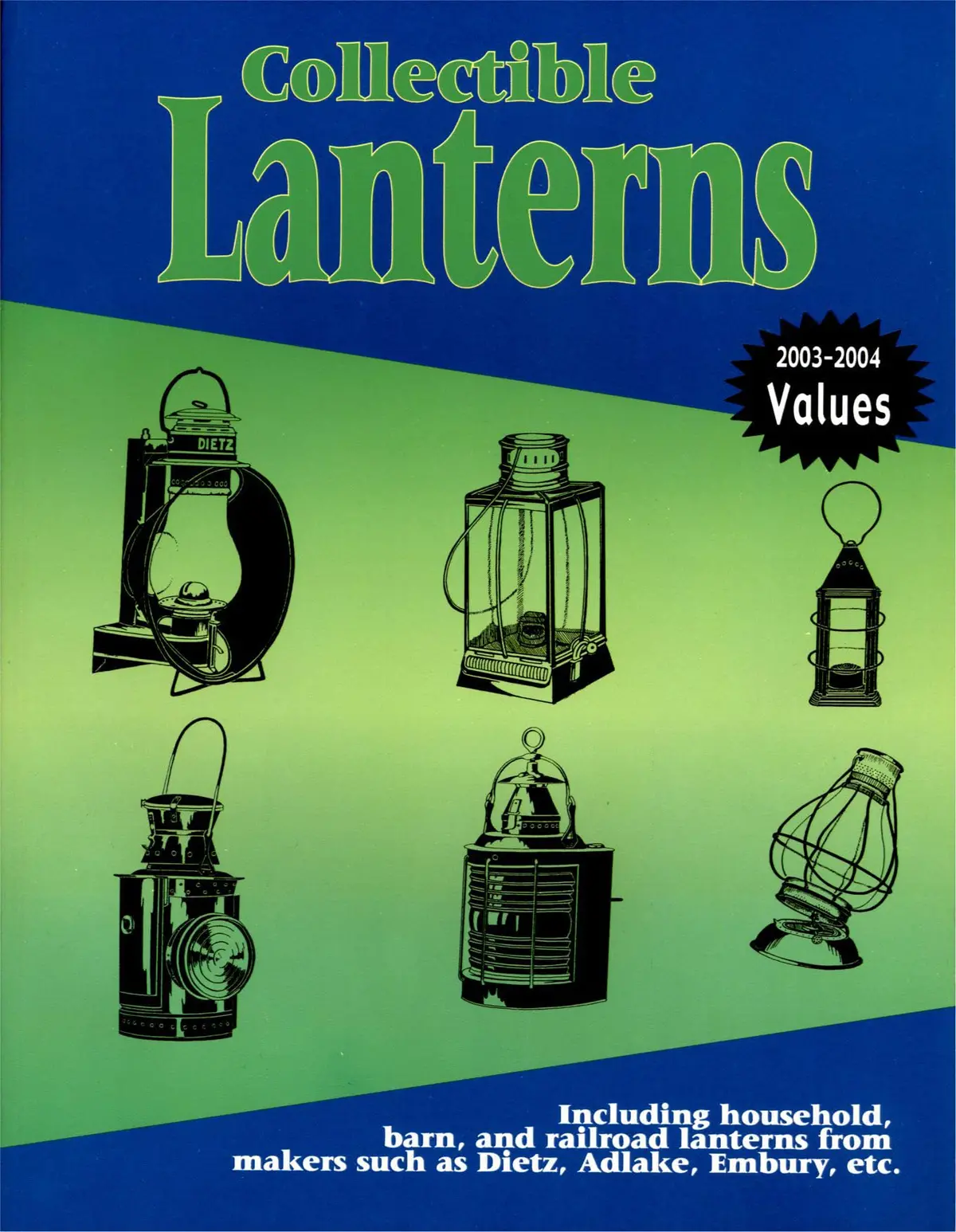 Collectible Lanterns: Including Household, Barn, And Railroad Lanterns From Makers Such As Dietz, Adlake, Embury, Etc. [Paperback] L-W Books 1