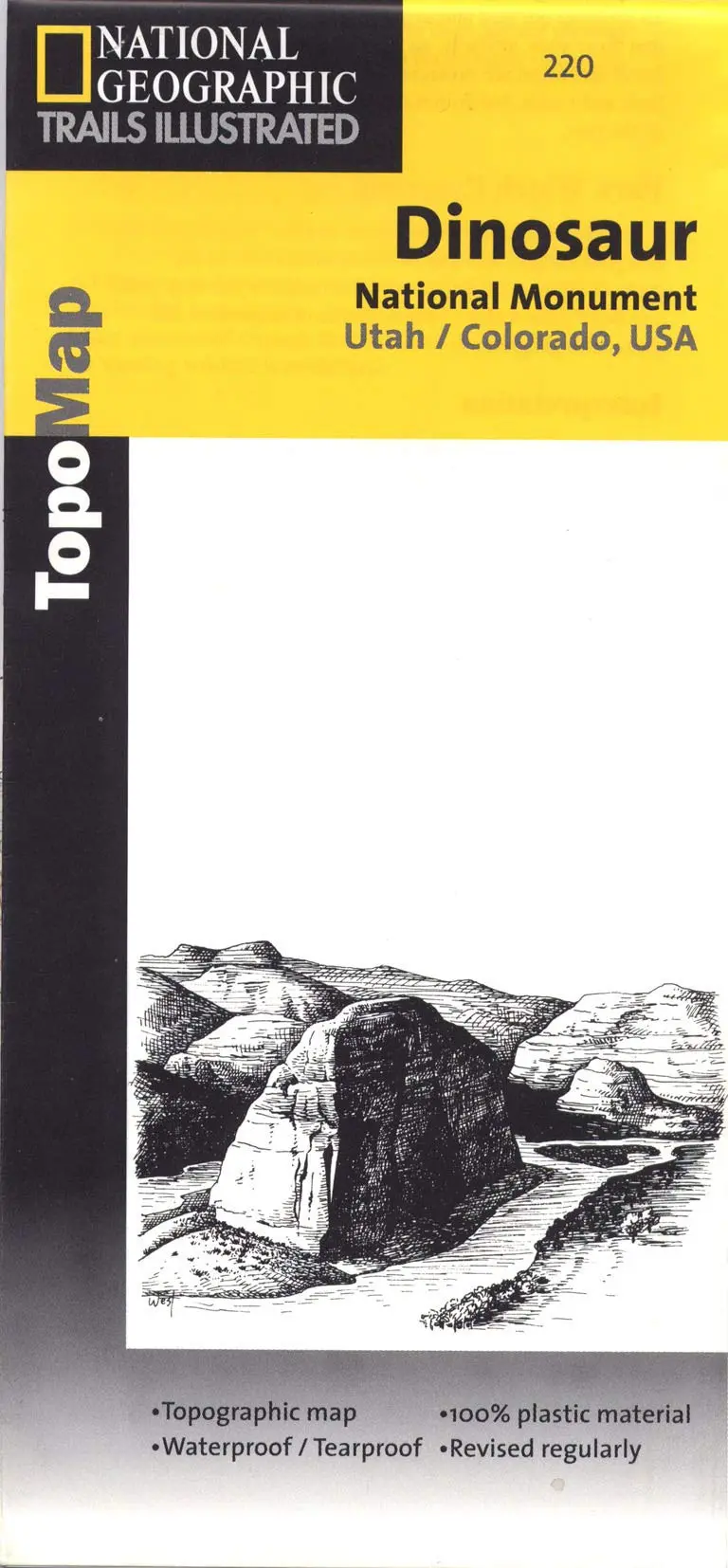 Dinosaur National Monument Ut, Co Trails Illustrated Map #220 (Trails Illustrated - Topo Maps Usa) By National Geographic Maps (2009-01-01) [Map] National Geographic Maps 1