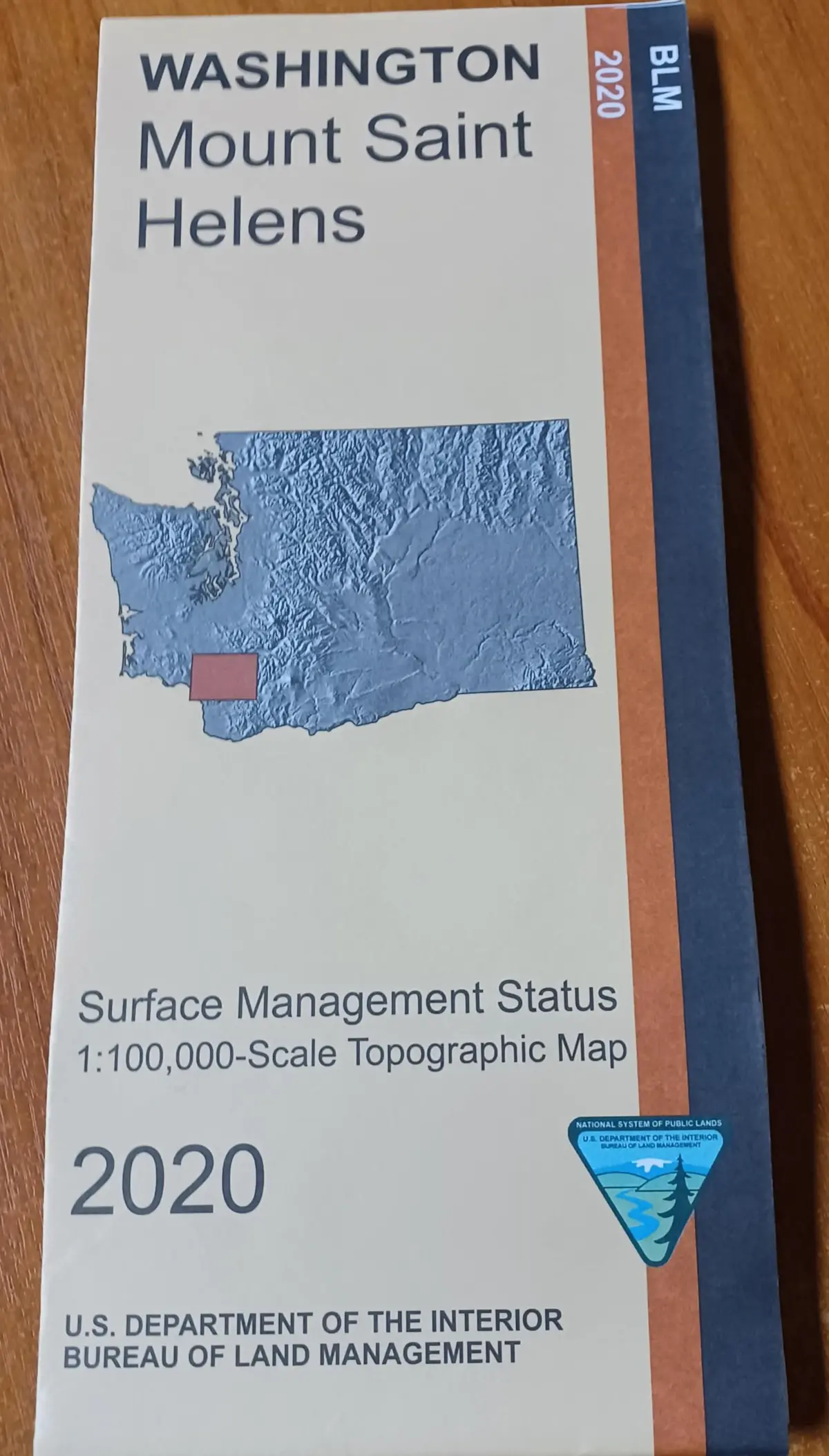 Mount Saint Helens Washington Surface Management Status Map [Map] 1