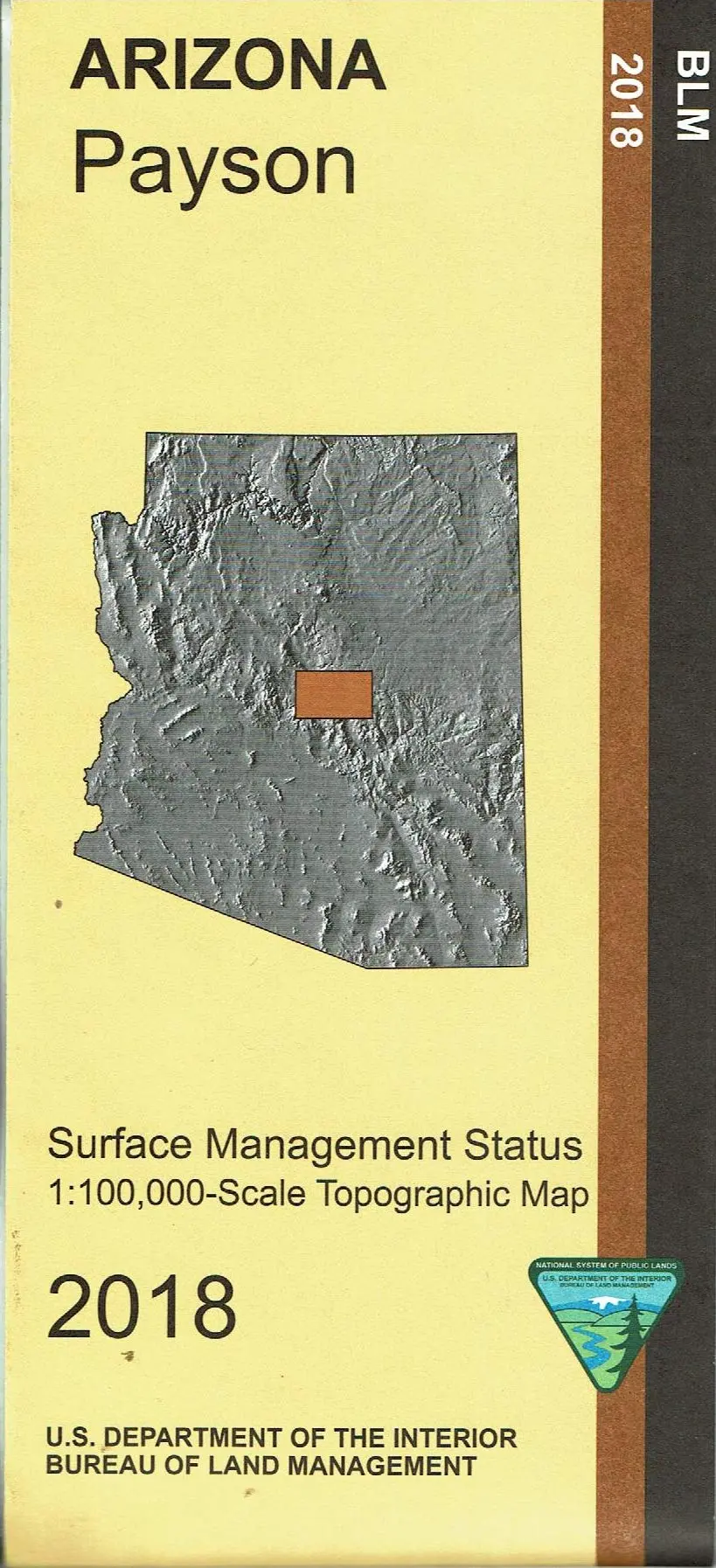 Payson Surface Management Status 1:100,000-Scale Topographic Quadrangle Map 1
