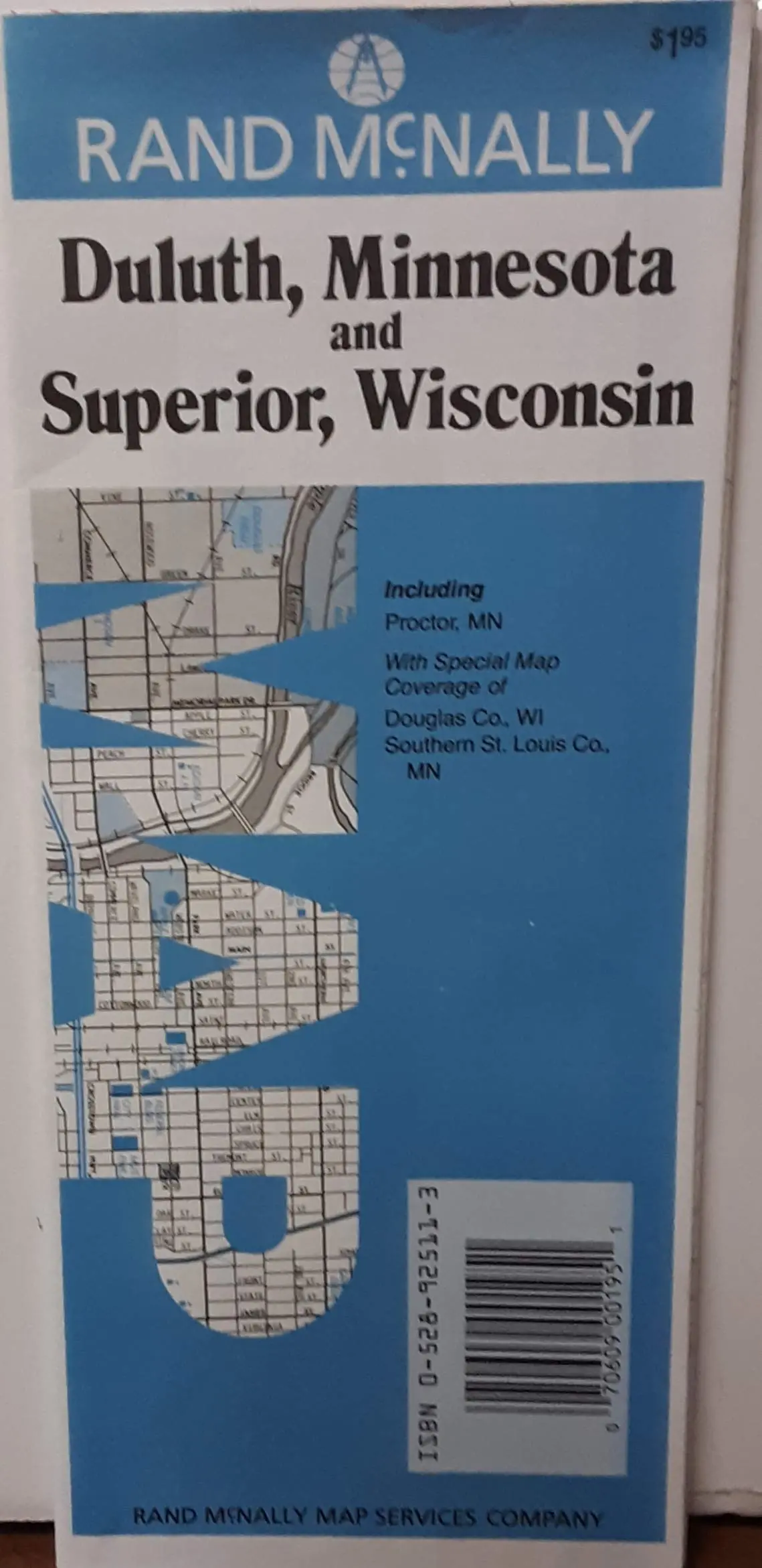 Folded Map-Duluth Mn & Superior (Rand Mcnally) [Map] 1