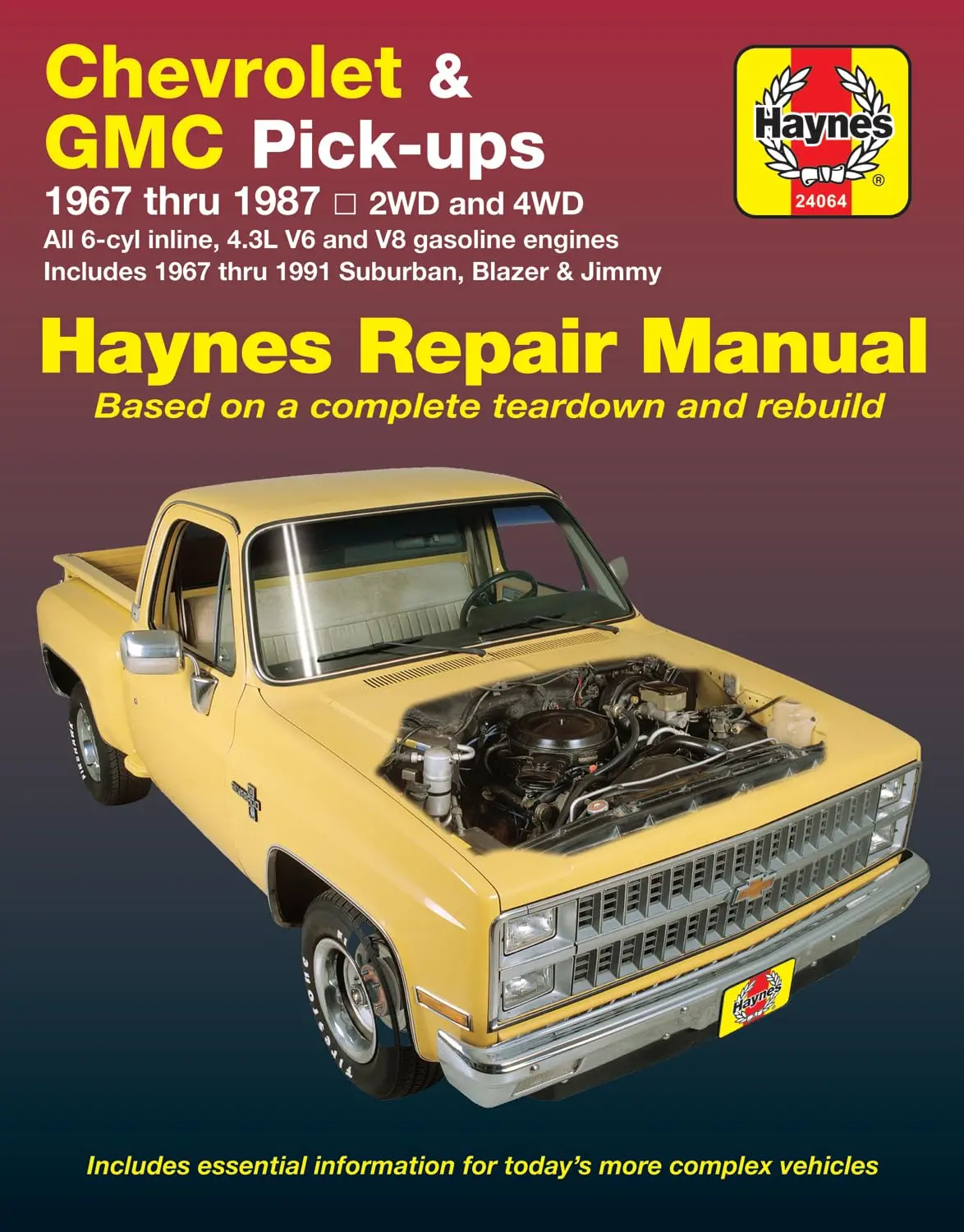 Chevy & Gmc 4 3L & V* Pick-Ups (67-87) & Suburban, Blazer & Jimmy (67-91) Haynes Repair Manual Haynes, John 1