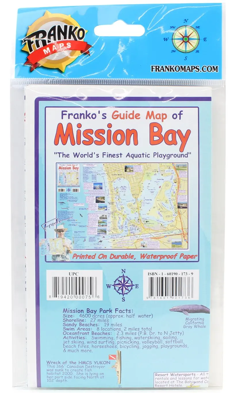 Franko's Guide Map To Mission Bay: "The World's Finest Aquatic Playground" 1
