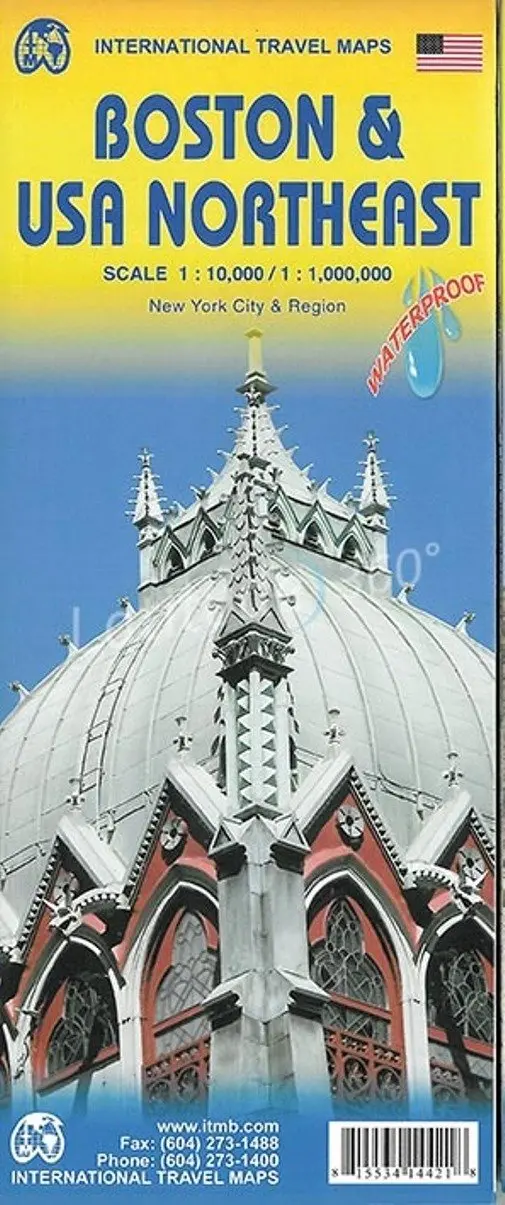 1. Boston & Usa Northeast 1:10K/1:1M Itmb Publishing Ltd 1