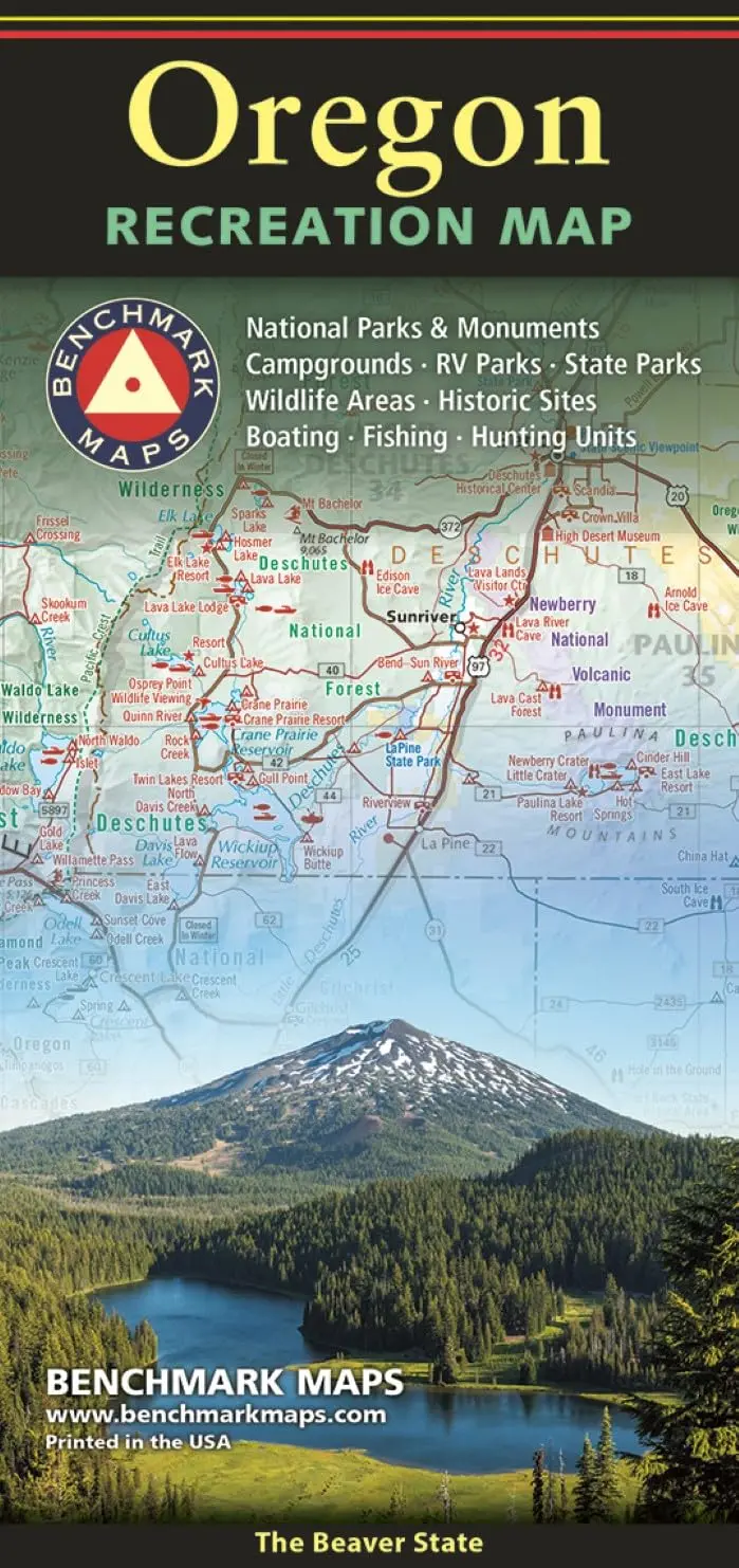 Oregon Recreation Map, 2024 Edition [Map] Benchmark Maps 1