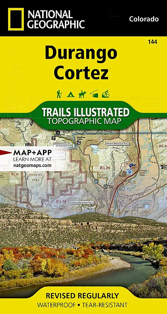 Durango, Cortez [Mesa Verde National Park] Map (National Geographic Trails Illustrated Map, 144) [Map] National Geographic Maps - Trails Illustrated 1