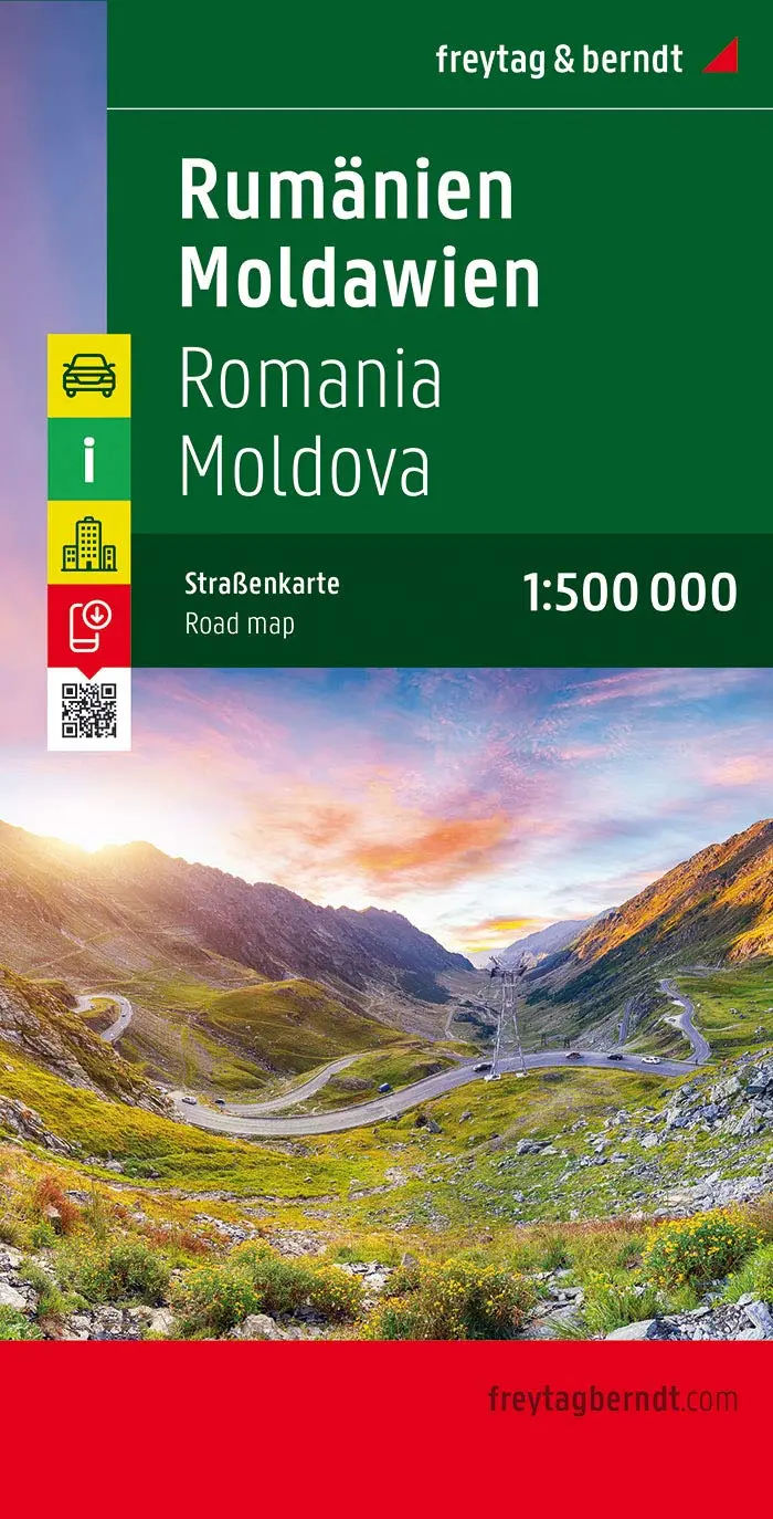 Romania - Moldova, Road Map 1:500,000 1