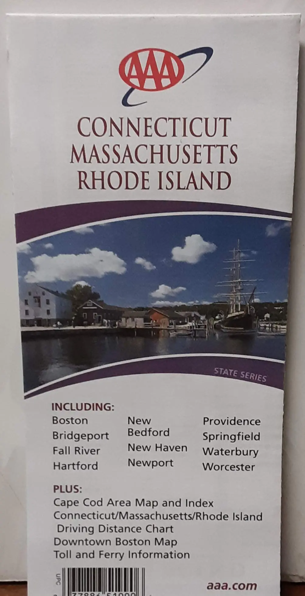 Connecticut, Massachusetts, Rhode Island: Including Insets Of Boston Downtown, Boston And Vicinity ... Plus ... Toll And Ferry Information [Hardcover] Geographic Data Technology 1