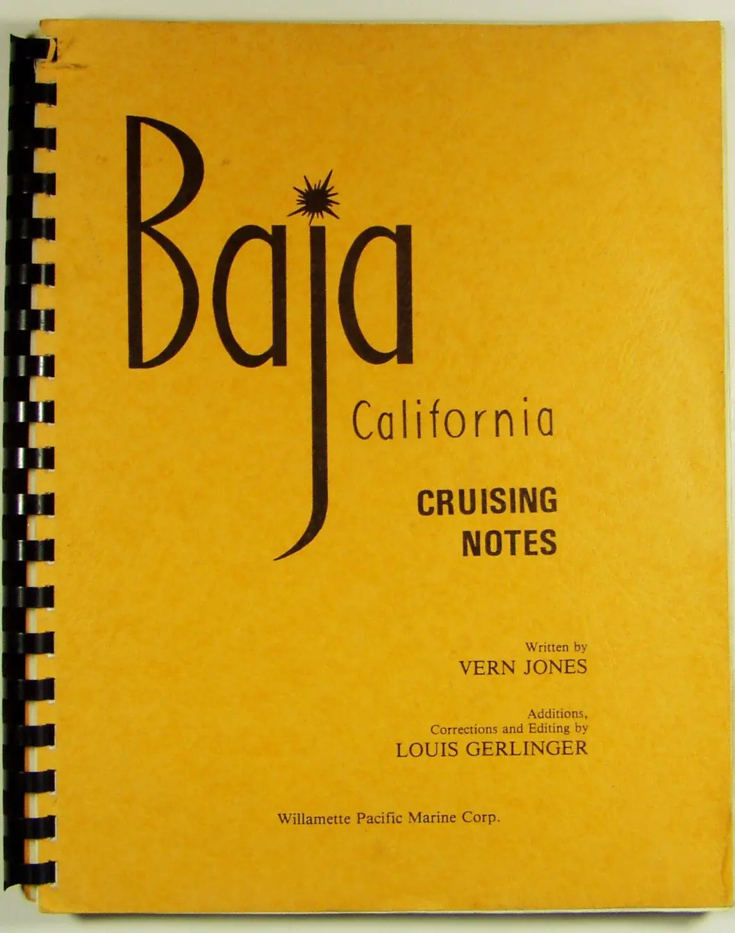 Baja California Cruising Notes Jones, Vern 1