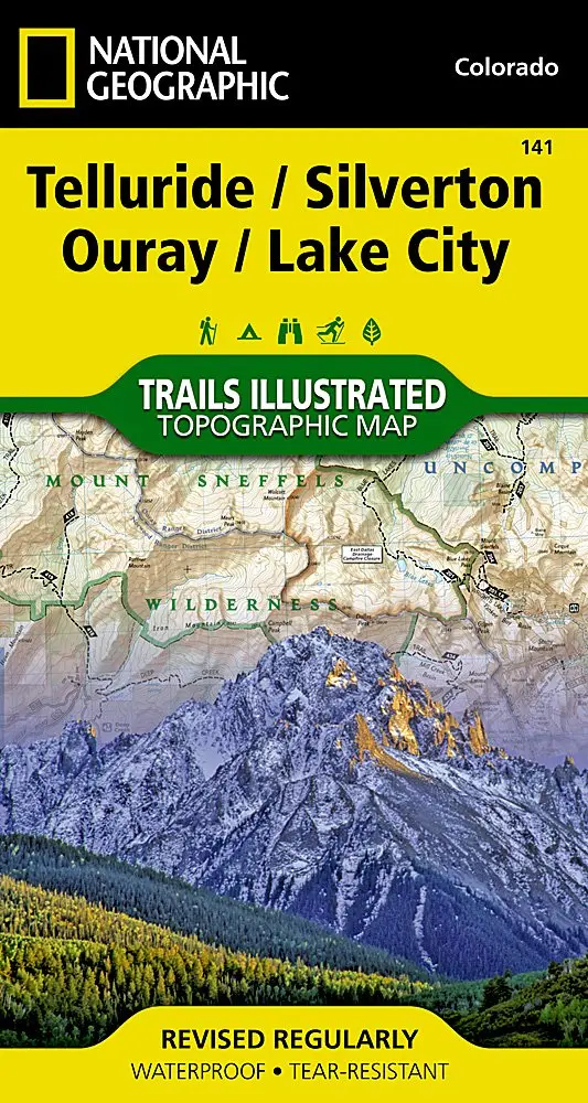 Telluride / Silverton / Ouray / Lake City, Colorado (Trails Illustrated Topographic Map 141) 1
