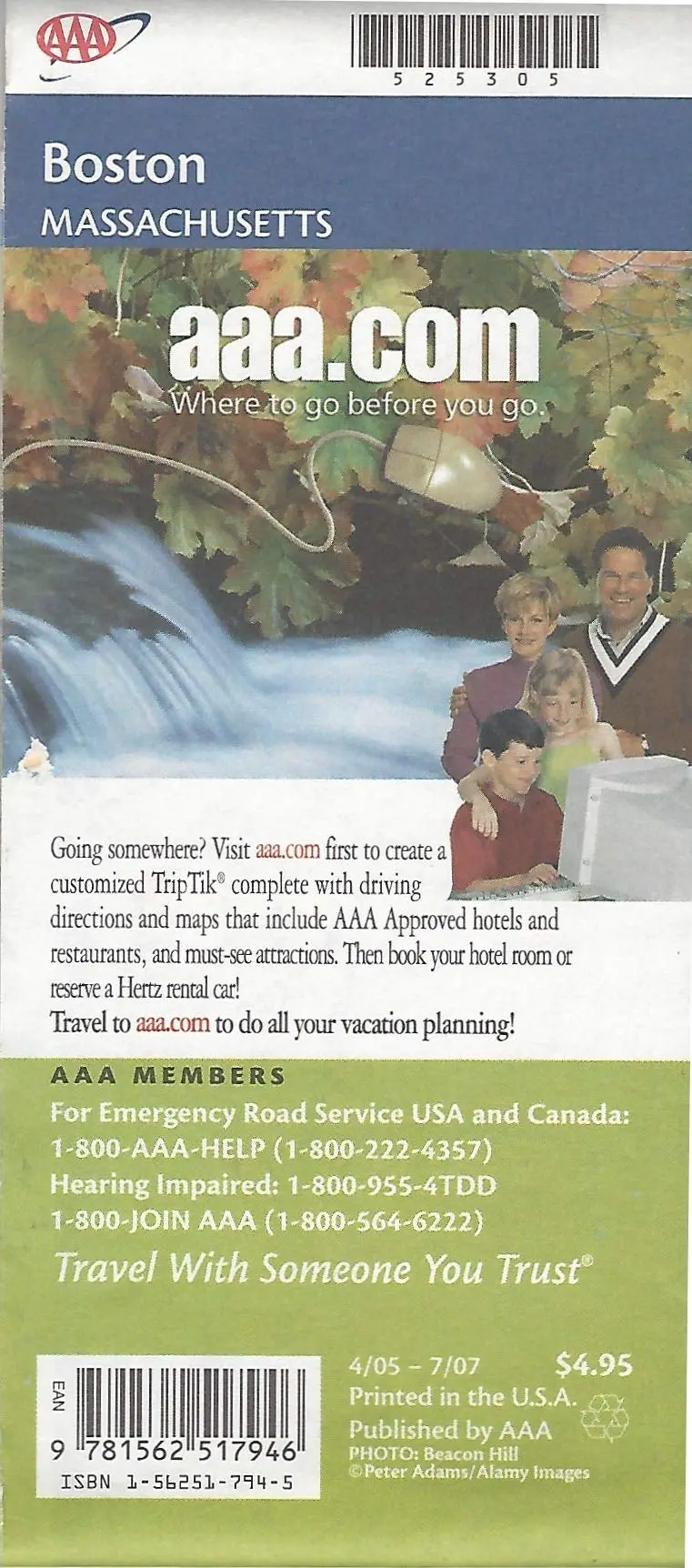Aaa Map: Boston Massachusetts [Map] Various And Peter Adams 1