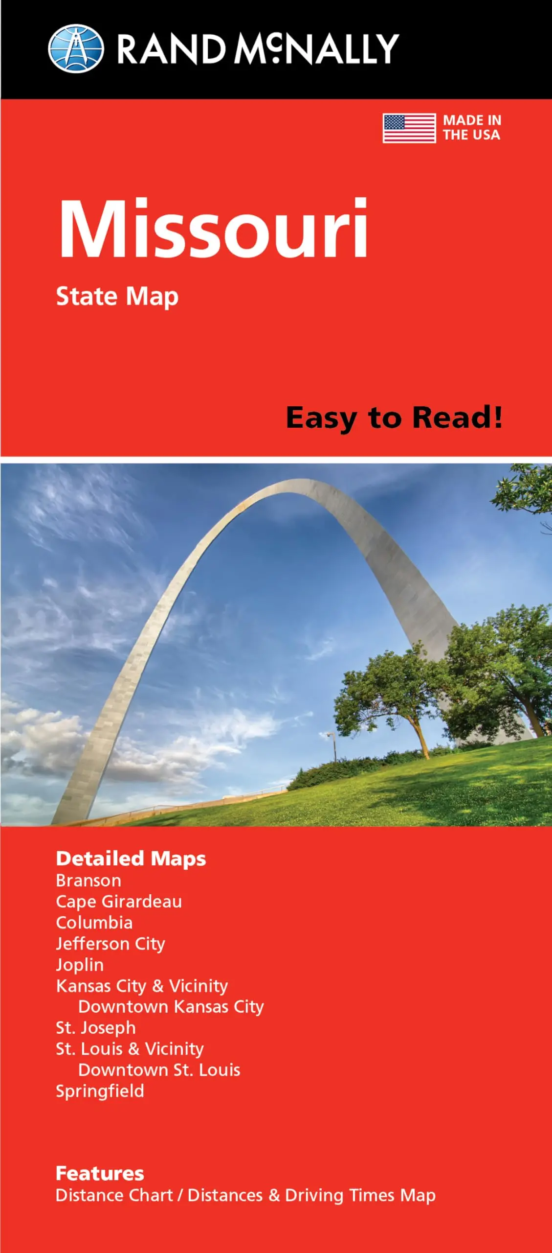 Easy To Read! Missouri State Map 1