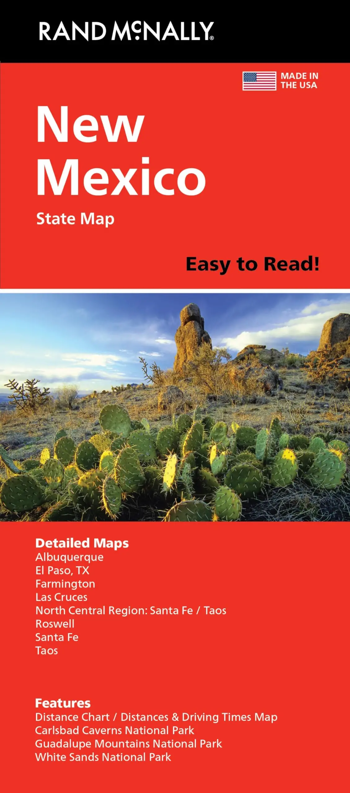 Rand Mcnally Easy To Read: New Mexico State Map [Map] Rand Mcnally 1