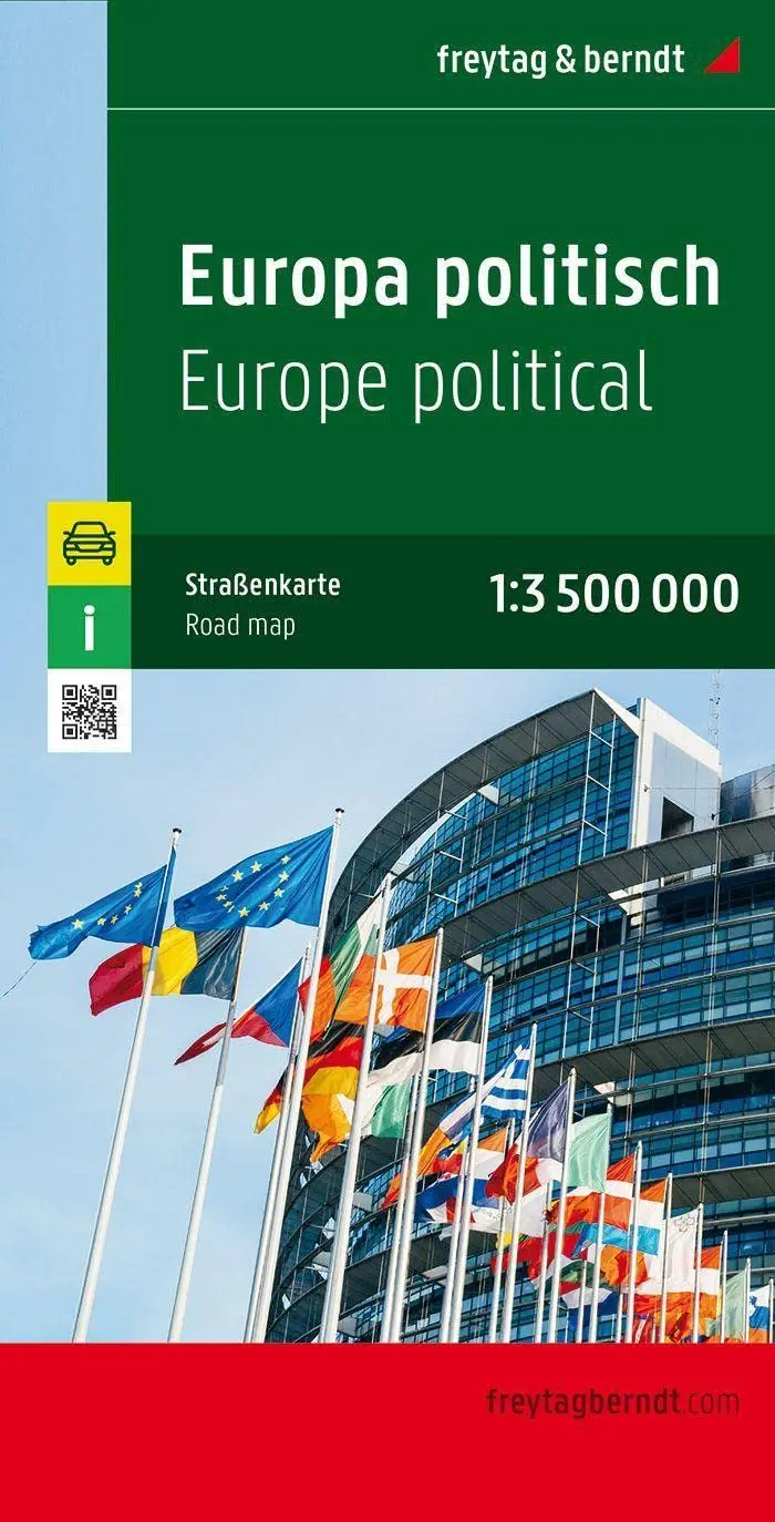 Europe Map (English, French, Italian And German Edition) [Map] Freytag & Berndt 1